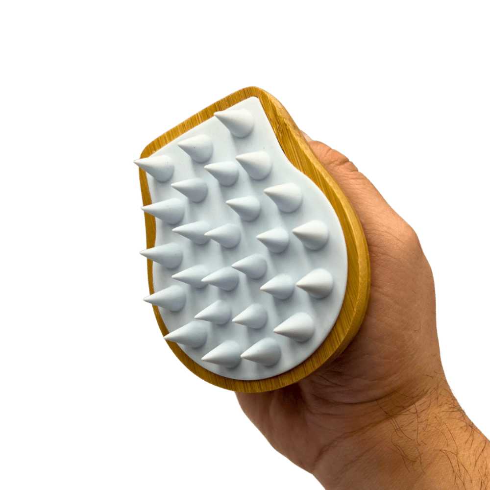Wood Scalp Massaging Brush